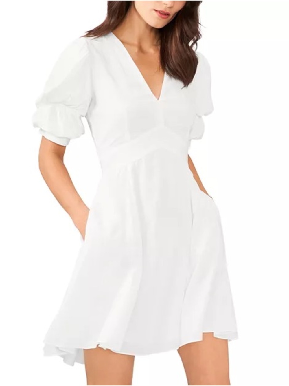 1. STATE Vine Vintage Fit & Flare Dress – Ivory – Size Medium – NWT